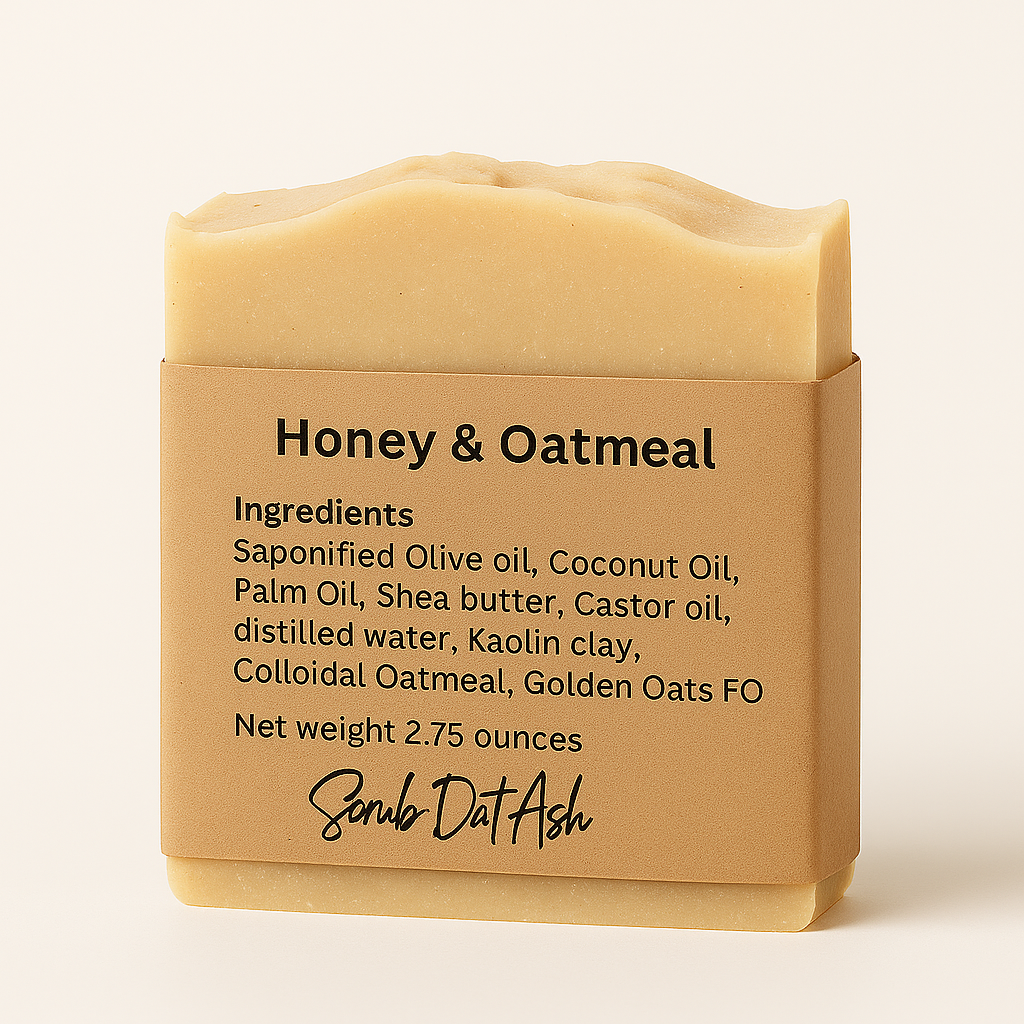 HONEY AND OATMEAL BATH BAR
